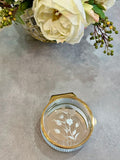 Vintage Brass & Glass Keepsake Box