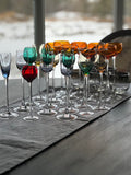 21 Jewel Tone Liqueur Glasses