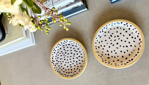 Hand Painted Terracotta Trinket Trays