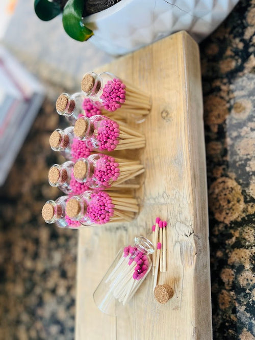 Decorative Apothecary Match Bottles