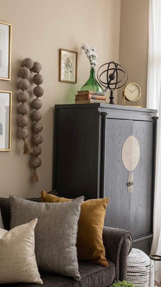 The Atelier Oversized Wabi-Sabi Wall Beads | Hand-Sculpted Garland