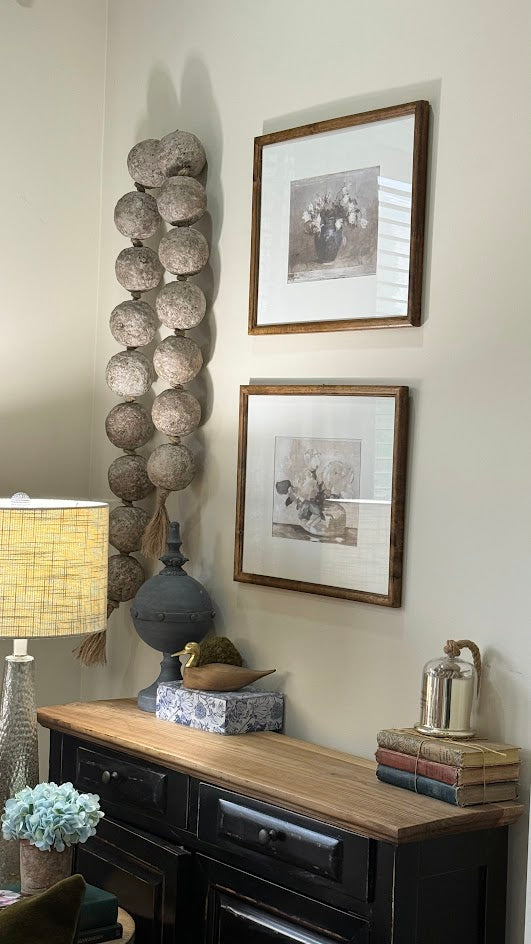 The Atelier Oversized Wabi-Sabi Wall Beads | Hand-Sculpted Garland