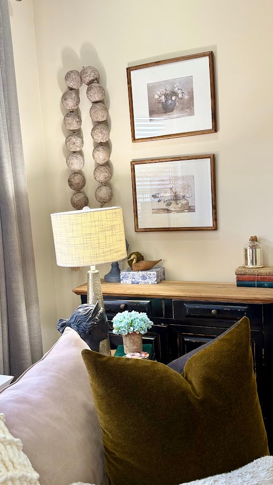 The Atelier Oversized Wabi-Sabi Wall Beads | Hand-Sculpted Garland
